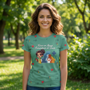 Blusa Agente Comunitária – Profissão Saúde -Verde
