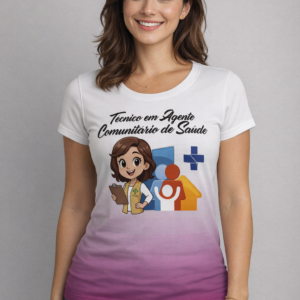 Blusa ACS – Profissão Saúde -Lilás