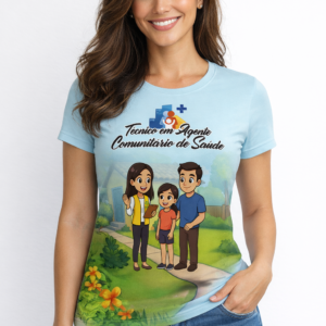 Blusa ACS – Profissão Saúde -Azul Bebê